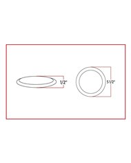 Small Ultra-Thin LED Ceiling Lamp with Touch Switch - 2 Function (50 Diodes)