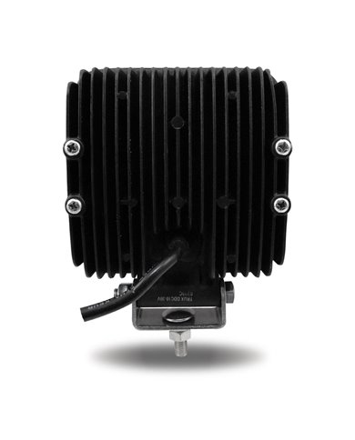 Universal White Square Work Light with Spot Beam - Clear Lens - Black Housing (4 Diodes) - 4000 Lumens Universal White Square Work Light with Spot Beam - Clear Lens - Black Housing (4 Diodes) - 4000 Lumens