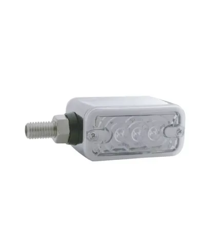 UP38843-6 LED Single Function Double Face Light - Horizontal Mount - Amber & Red LED/Clear Lens