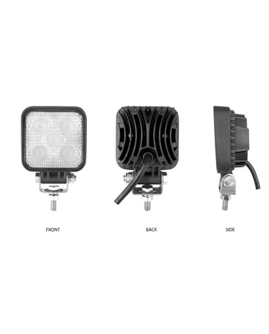 Mini Square LED Flood Worklight - 900 Lumens (5 Diodes) Mini Square LED Flood Worklight - 900 Lumens (5 Diodes)