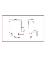 Mini Square LED Flood Worklight - 900 Lumens (5 Diodes)