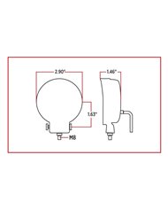Mini Round LED Spot Worklight - 900 Lumens (5 Diodes)