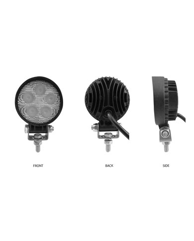 Mini Round LED Flood Worklight - 900 Lumens (5 Diodes) Mini Round LED Flood Worklight - 900 Lumens (5 Diodes)