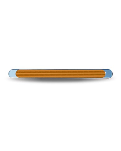 Chrome Auxiliary Stop, Turn & Tail LED Light Strip - Amber (12 Diodes) Chrome Auxiliary Stop, Turn & Tail LED Light Strip - Amber (12 Diodes)