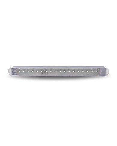 Chrome Auxiliary Stop, Turn & Tail LED Light Strip - Clear Red (12 Diodes) Chrome Auxiliary Stop, Turn & Tail LED Light Strip - Clear Red (12 Diodes)