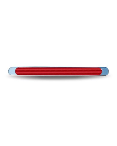 Chrome Auxiliary Stop, Turn & Tail LED Light Strip - Red (12 Diodes) Chrome Auxiliary Stop, Turn & Tail LED Light Strip - Red (12 Diodes)