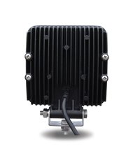 Universal White Square Work Light - Clear Lens - Black Housing (9 Diodes) - 900 Lumens