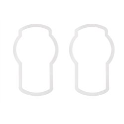 UP29052-Stainless 2007+ Kenworth T660/T370 Hood Logo Trims (2-Pack)