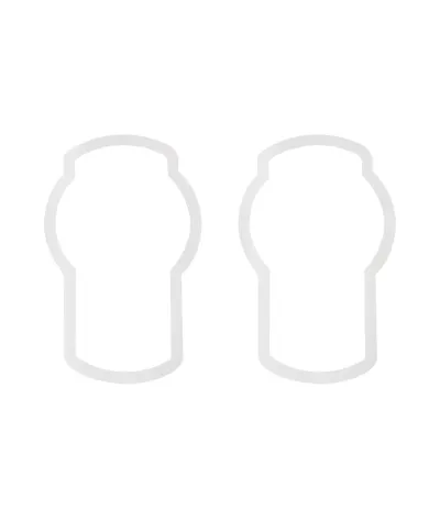 UP29052-Stainless 2007+ Kenworth T660/T370 Hood Logo Trims (2-Pack)