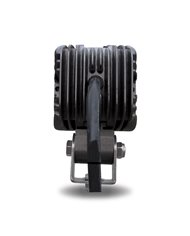 Universal White Small Square Work Light - Clear Lens - Black Housing (1 Diode) - 1200 Lumens