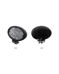 Universal White Oval Work Light - Clear Lens - Black Housing (9 Diodes) - 900 Lumens Universal White Oval Work Light - Clear Lens - Black Housing (9 Diodes) - 900 Lumens