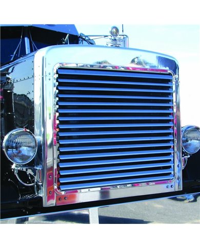 Peterbilt 379 Extended Hood Louvered Grill (16 Bars) Peterbilt 379 Extended Hood Louvered Grill (16 Bars)