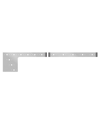 Peterbilt 379 Stainless Steel “Southern Style” 6" Cowl, Cab, & 63" Sleeper Kit with 30 Slotted Light Holes Peterbilt 379 Stainless Steel “Southern Style” 6" Cowl, Cab, & 63" Sleeper Kit with 30 Slotted Light Holes