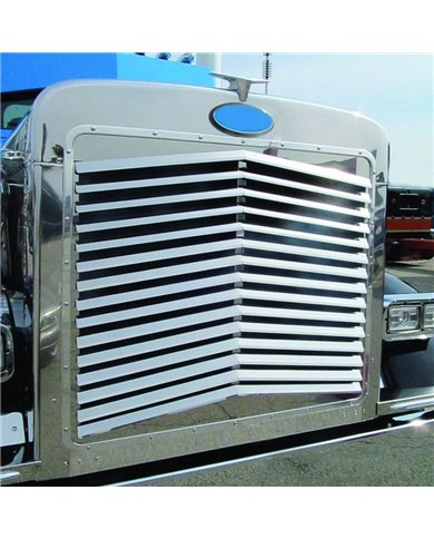 Peterbilt 379 Extended Hood Angled Louvered Grill Peterbilt 379 Extended Hood Angled Louvered Grill