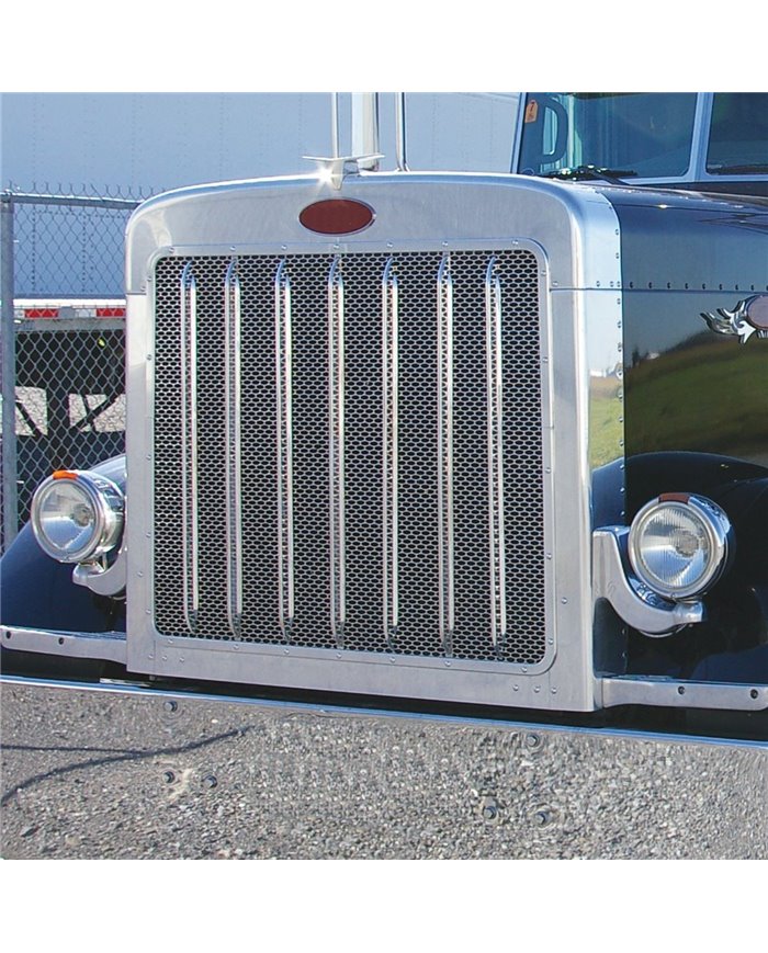 Peterbilt 379 Extended Hood Front Grill with Oval Punchouts (18 Ga.)