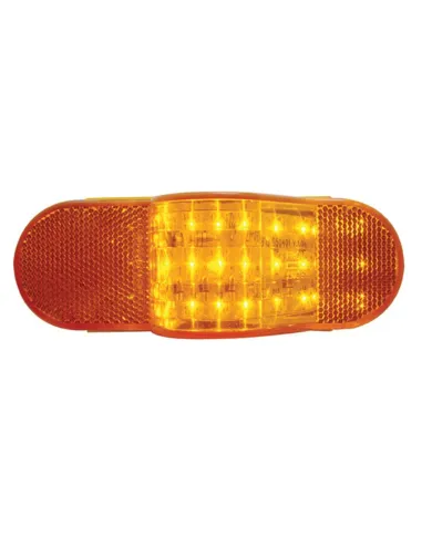 UP38920-18 LED Mid-Trailer Turn Signal Light - Amber LED/Amber Lens