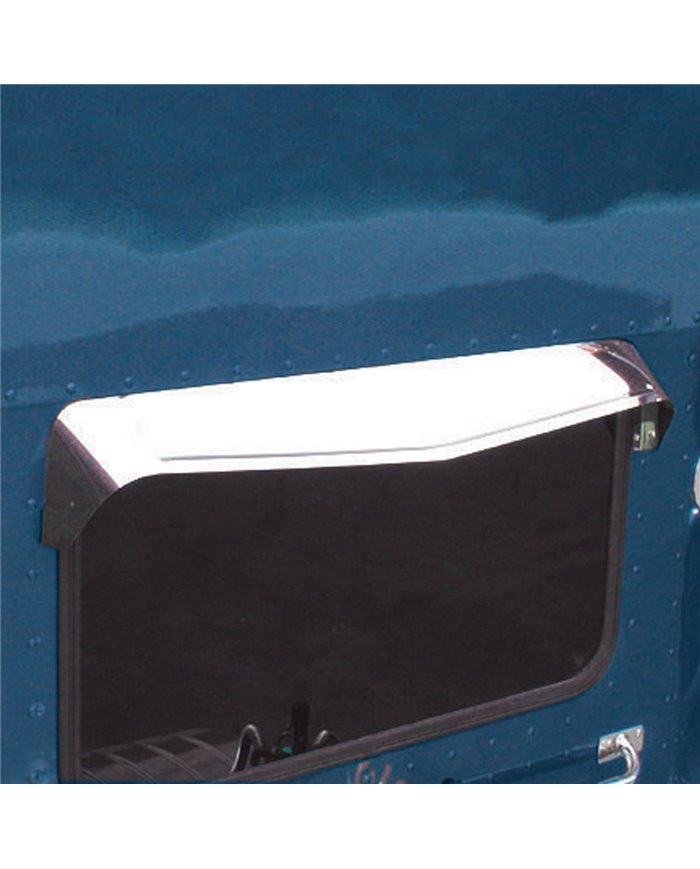 Peterbilt Universal Sleeper Rear Window Visor - Fits 37" Window"