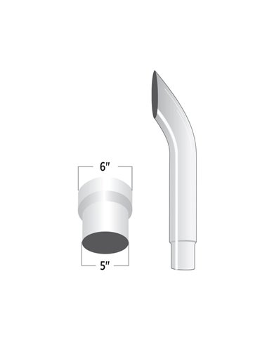 6 - 5" Reduced Bullhorn O.D. Stack - 60"" 6 - 5" Reduced Bullhorn O.D. Stack - 60""