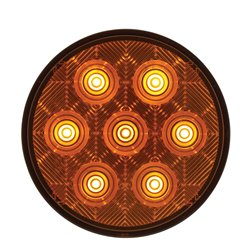 UP39119-7 LED 4" Competition Series Turn Signal Light - Amber LED/Amber Lens