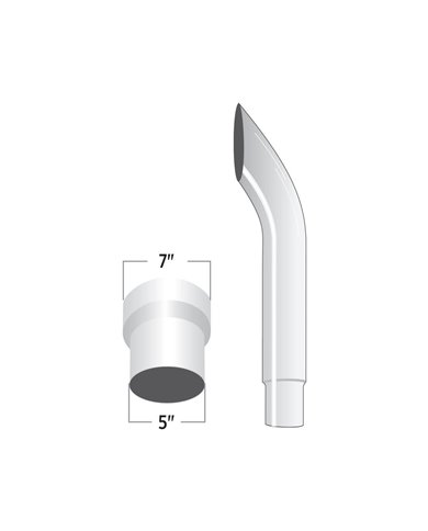 7" - 5" Reduced Bullhorn O.D. Stack - 60"" 7" - 5" Reduced Bullhorn O.D. Stack - 60""