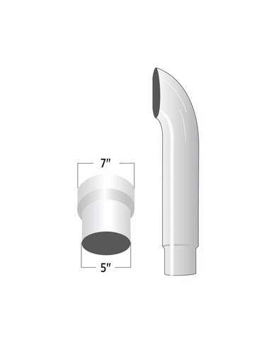 7" - 5" Reduced Curved O.D. Stack - 60"" 7" - 5" Reduced Curved O.D. Stack - 60""