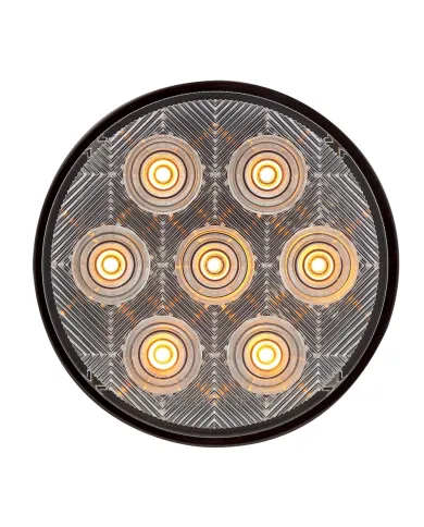 UP39120-7 LED 4" Competition Series Turn Signal Light - Amber LED/Clear Lens