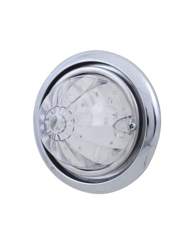 UP39141-Front Bumper Light With 17 Amber LED Dual Function Watermelon Light For Freightliner Columbia - Clear Lens