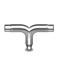 8" Diameter Y Pipe, Galvanized Steel - Fits the Trux Elbows TEL-8 and TEL-10