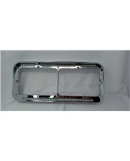 Universal Rectangular Flatline Headlight Bezel - Clear Amber Universal Rectangular Flatline Headlight Bezel - Clear Amber