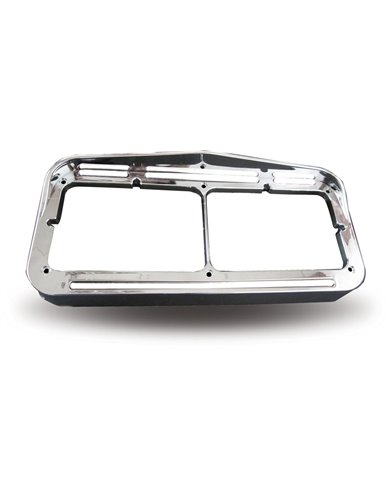 Universal Rectangular Flatline Headlight Bezel - White Universal Rectangular Flatline Headlight Bezel - White