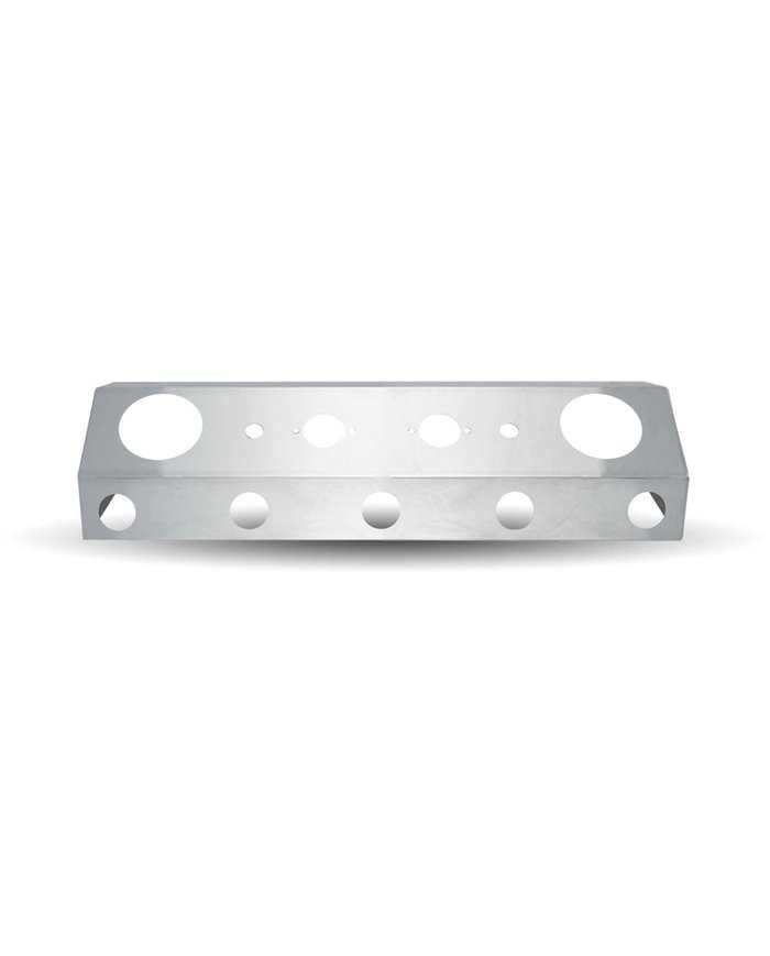 Universal Trailer Service Box with 2 x 4" & 5 x 2" Round Light Holes with Open Back