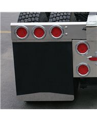 24" Welded Stud Chrome Bottom Mud Flap Weight