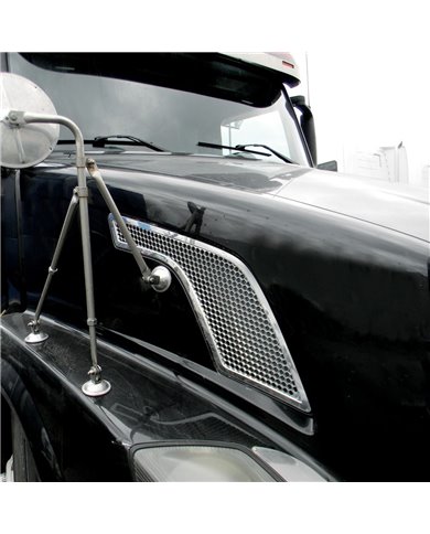 Volvo VN Models Chrome Air Intake Grill - Driver Side (2003+) Volvo VN Models Chrome Air Intake Grill - Driver Side (2003+)
