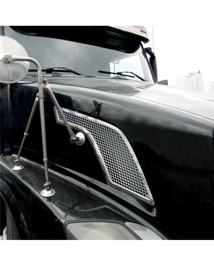 Volvo VN Models Chrome Air Intake Grill - Driver Side (2003+)