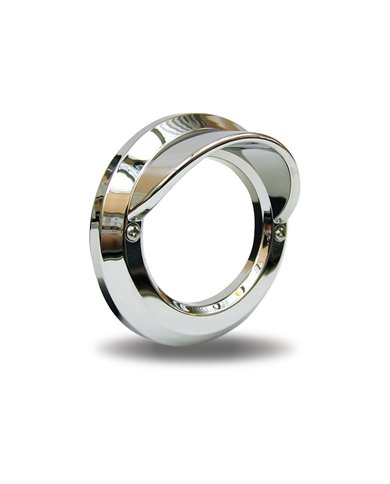 2" Chrome Bezel with Visor & Lip" 2" Chrome Bezel with Visor & Lip"