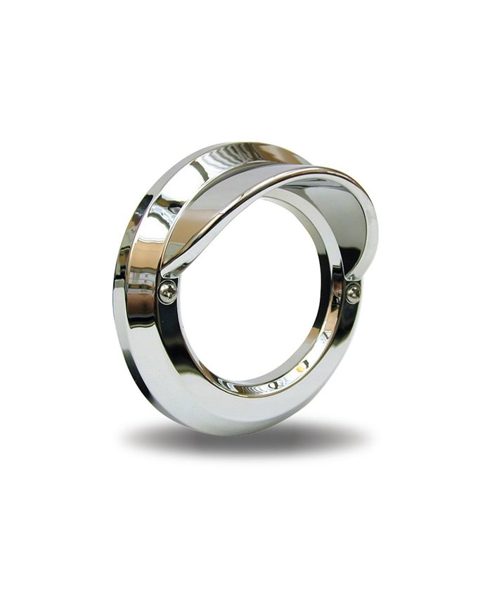 2" Chrome Bezel with Visor & Lip"