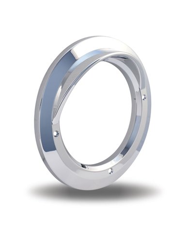 4" Chrome Plastic Bezel with Visor & Lip" 4" Chrome Plastic Bezel with Visor & Lip"
