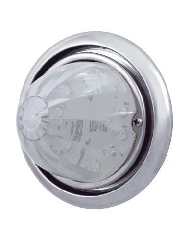 UP39145-Front Bumper Light With 17 Amber LED Watermelon Light For Freightliner Columbia - Clear Lens