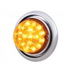 UP39146-Front Bumper Light With 17 Amber LED Reflector Light For Freightliner Columbia - Amber Lens