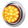 UP39148-Front Bumper Light With 17 Amber LED Reflector Watermelon Light For Freightliner Columbia - Amber Lens