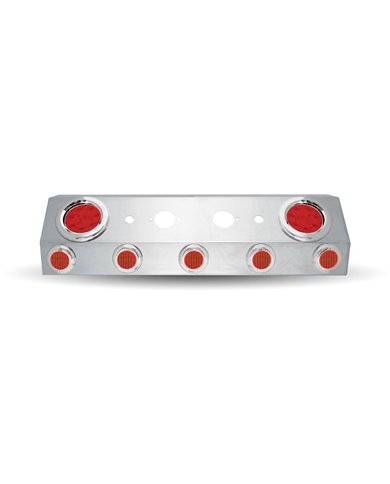 Universal Trailer Service Box with 2 x 4" & 5 x 2" LEDs & Bezels with Open Back Universal Trailer Service Box with 2 x 4" & 5 x 2" LEDs & Bezels with Open Back