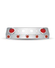 Universal Trailer Service Box with 2 x 4" & 5 x 2" LEDs & Bezels with Open Back