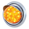 UP39150-Front Bumper Light With 17 Amber LED Dual Function Watermelon Light & Visor For FL Columbia - Amber Lens