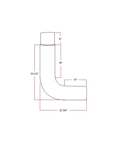 10" Exhaust Elbow - 90° 10" Exhaust Elbow - 90°