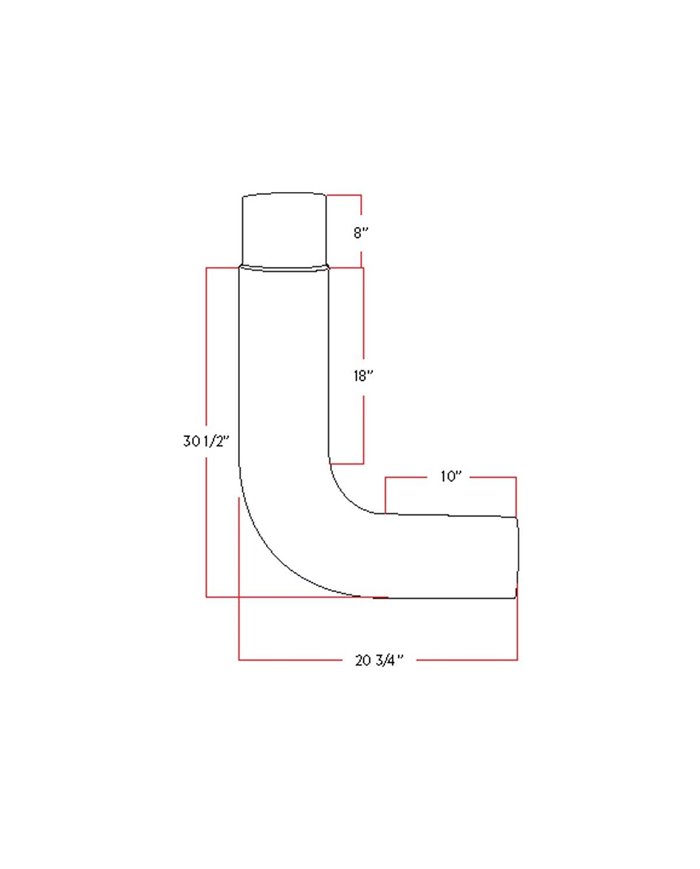 10" Exhaust Elbow - 90°