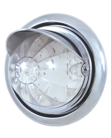 UP39151-Front Bumper Light With 17 Amber LED Dual Function Watermelon Light & Visor For Fl Columbia - Clear Lens