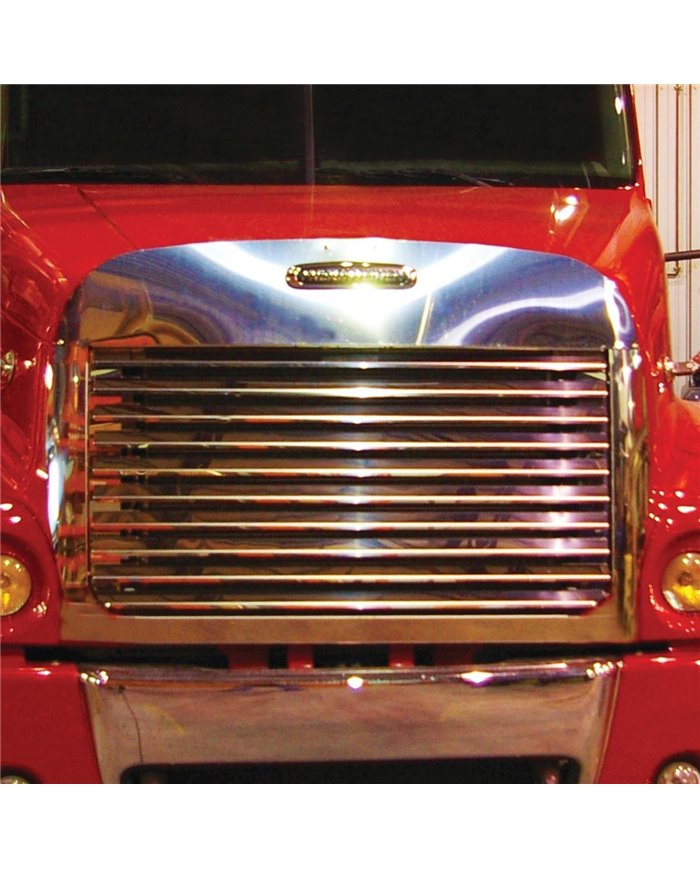 Freightliner Century Class Hoodshield Bug Deflector Louvered Grill & Surround Kit-10 Bars (2005+) Freightliner Century Class Hoodshield Bug Deflector Louvered Grill & Surround Kit-10 Bars (2005+)