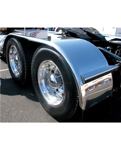 132" Smooth Full Fender w/ Rolled Edge (39"-54"-39") - 16 Ga. 132" Smooth Full Fender w/ Rolled Edge (39"-54"-39") - 16 Ga.