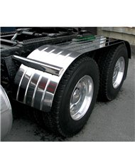 120" Ribbed Full Fender w/ Beaded Edge (35"-54"-31") - 16 Ga. 120" Ribbed Full Fender w/ Beaded Edge (35"-54"-31") - 16 Ga.