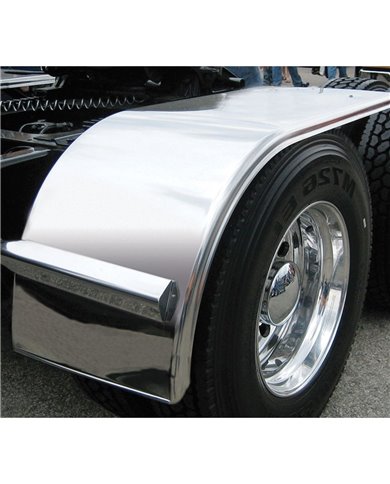 66" Smooth Half Fender w/ Rolled Edge (25"-41") - 16 Ga. 66" Smooth Half Fender w/ Rolled Edge (25"-41") - 16 Ga.